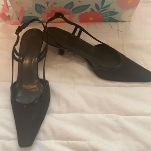 Stuart Weitzman black Sling back elegant shoes